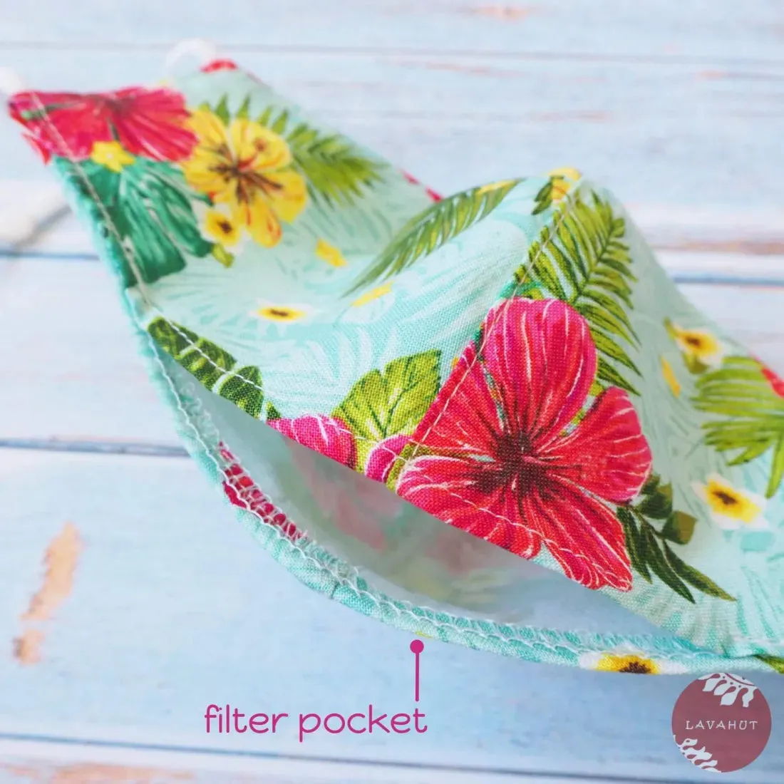 Adjustable   Filter Pocket • Green Tropics