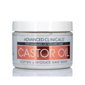 ADVANCED CLINICALS Dry Hair Rescue Castor Oil Soften   Hydrate Hair Mask ماسك الشعر بزيت الخروع من ادفانسد كلينيكالز