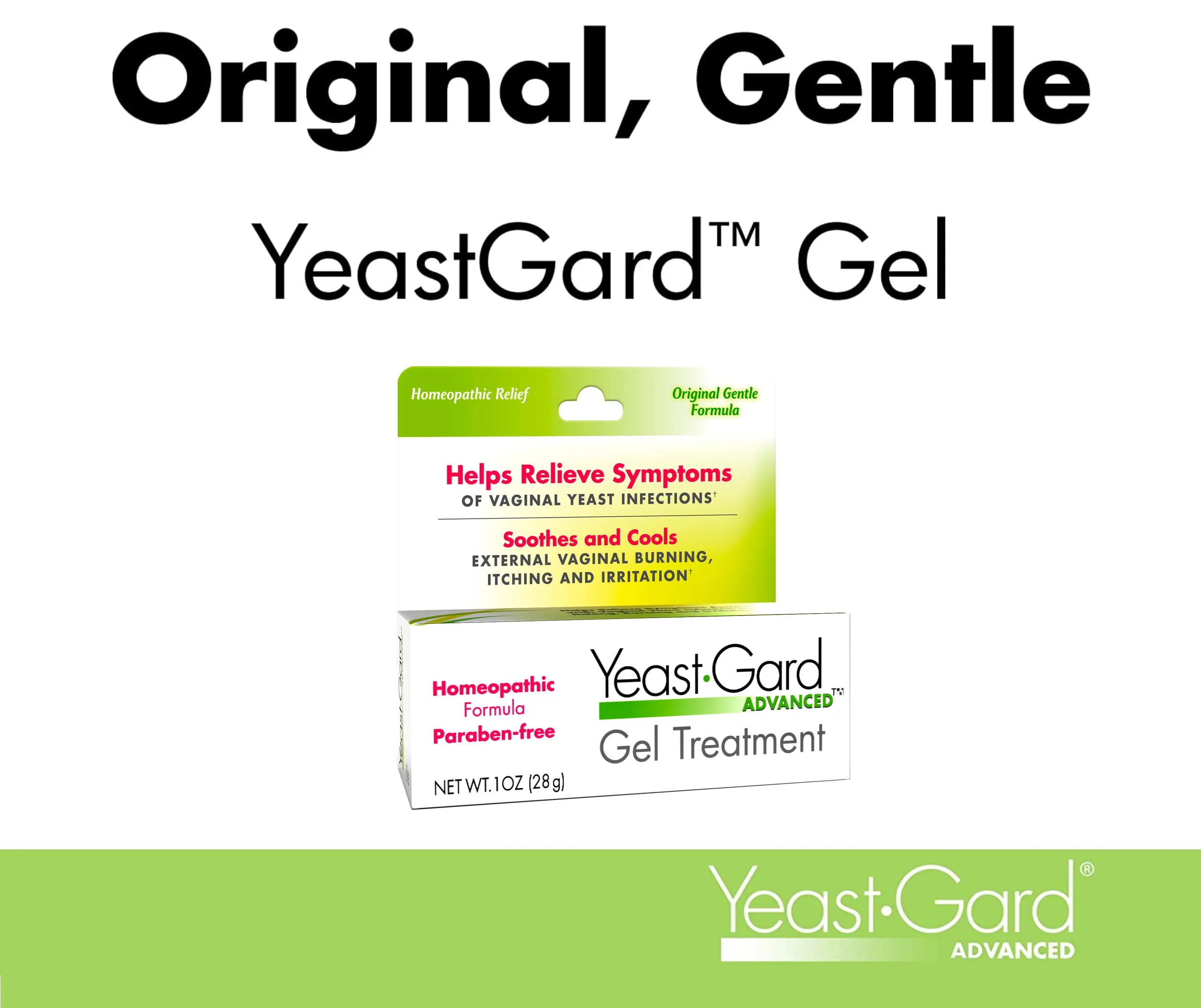 Advanced Homeopathic Gel Treatment - for External Yeast Infection Symptom Relief 1 Ounce (Pack of 1)