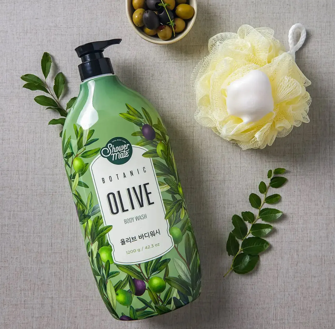 AEKYUNG KERASYS shower mate botanic oilve body wash غسول الجسم بالزيتون من ايكيونك كيراساس