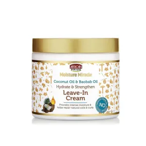 African Pride Moisture Miracle Coconut Oil & Baobab Oil Leave In Cream 425g