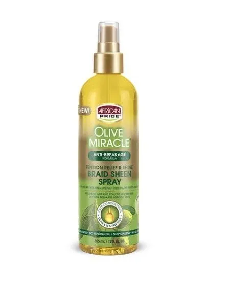 African Pride Olive Miracle Braid Sheen 12oz (PC)