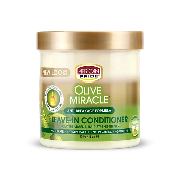 African Pride Olive Miracle Leave-in Conditioner Cream (15oz)