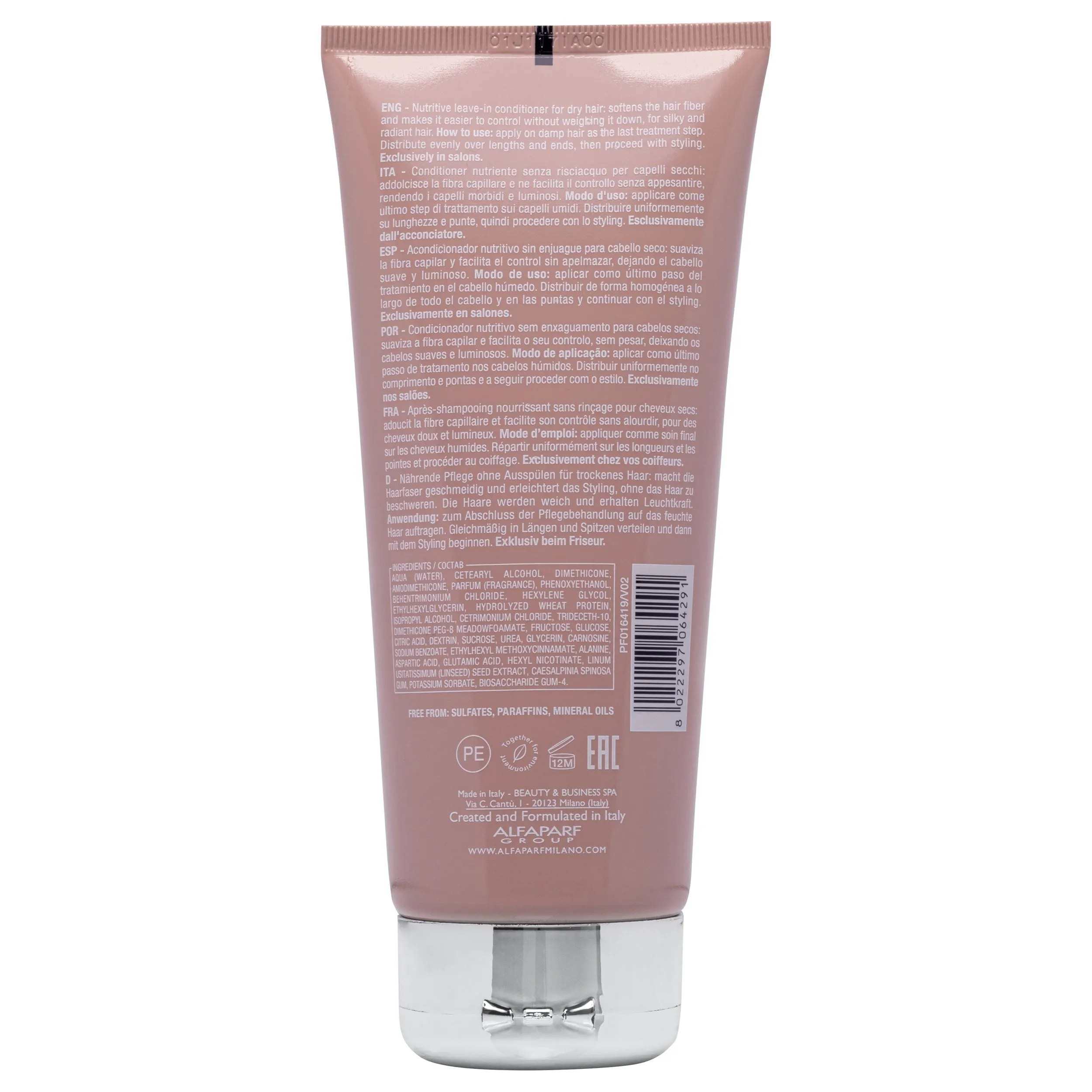 Alfaparf Milano Semi Di Lino Moisture Nutritive Leave-In Conditioner 200ml