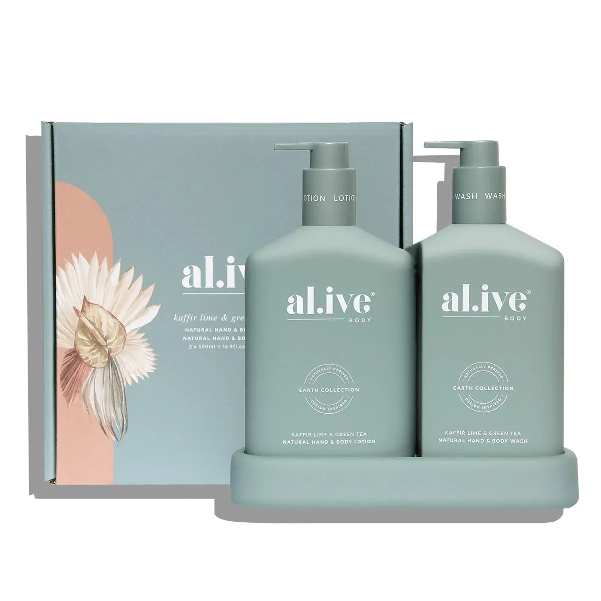 Al.ive Body Wash & Lotion Duo Pack - Kaffir Lime & Green Tea
