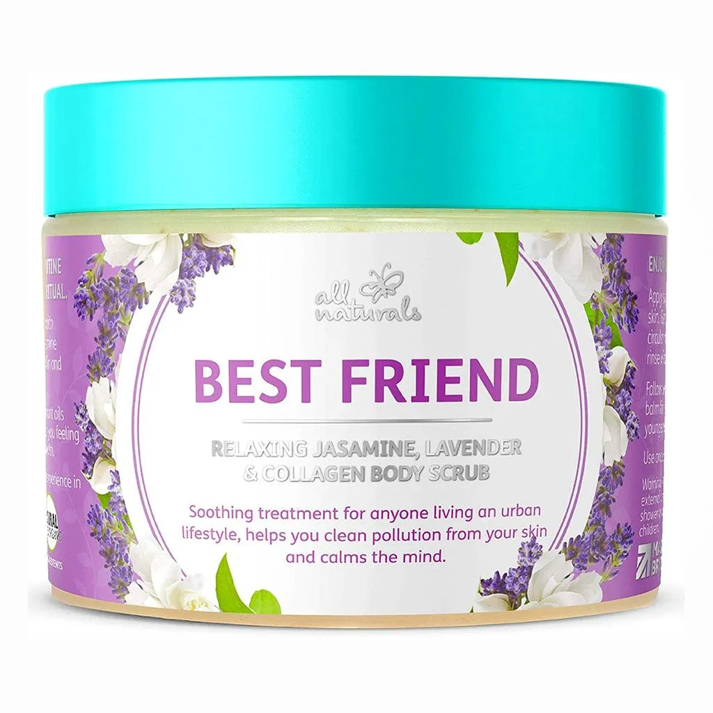 All Naturals Best Friend - Relaxing Jasmine, Lavender & Collagen Body Scrub 400g