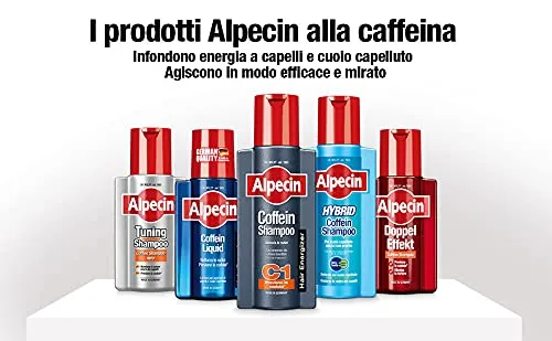 Alpecin Hybrid Shampoo 250ml | Shampoo for natural hair growth for sensitive and dry scalp | Hair loss shampoo for man hair