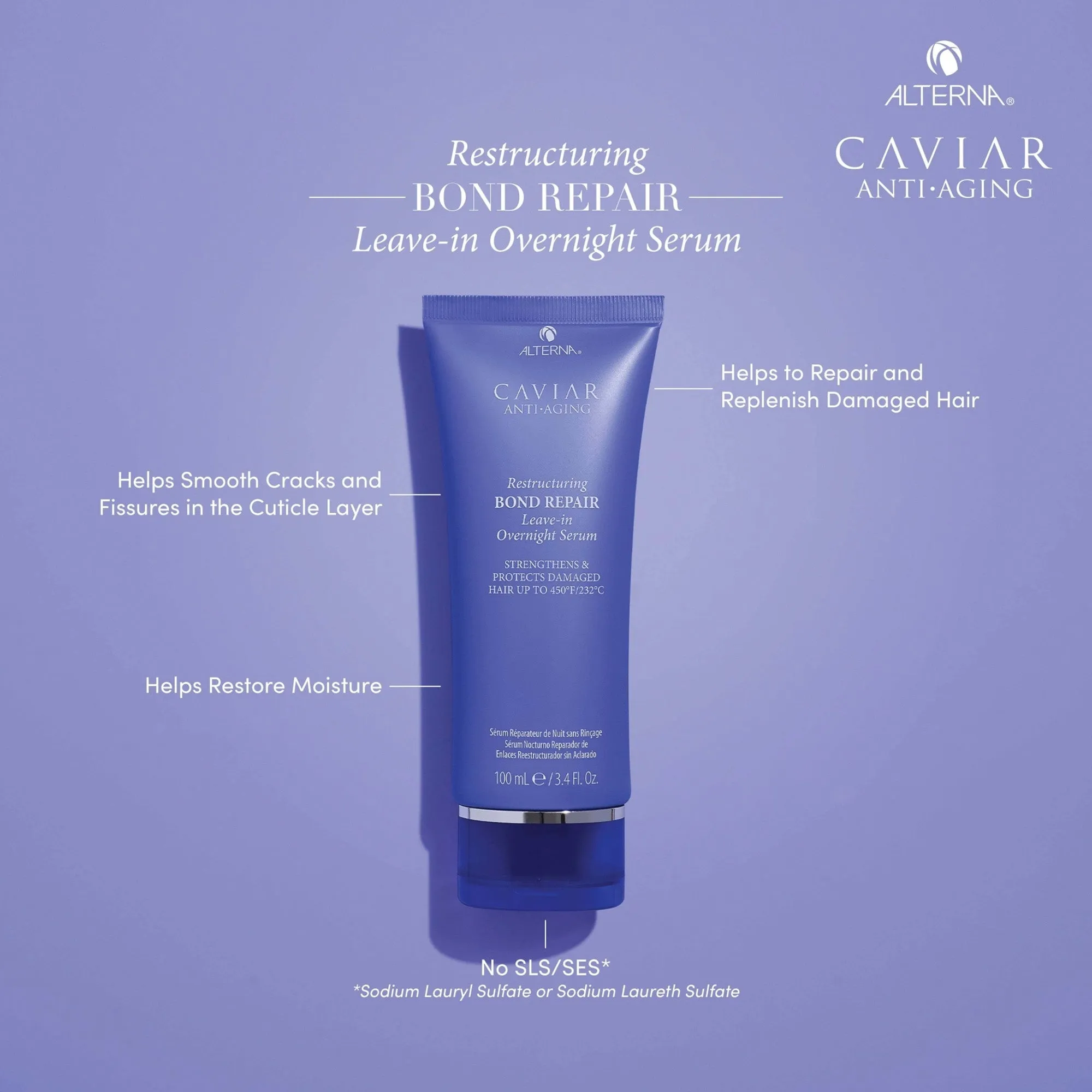 Alterna Caviar Anti-Aging Restructuring Bond Repair Leave-In Overnight Serum - 3oz