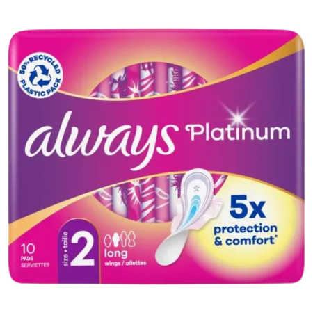 Always Platinum Size 2 Long - 10 PCS