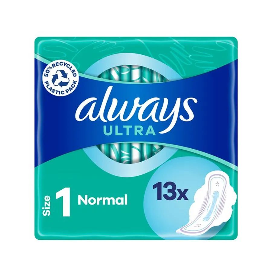 Always Ultra Size 1 Normal With Wings (13 Pack)