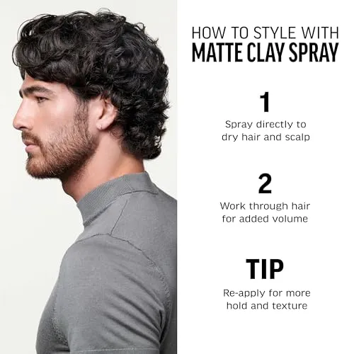 American Crew Matte Clay Spray 5.1 Fl Oz (Pack of 1)