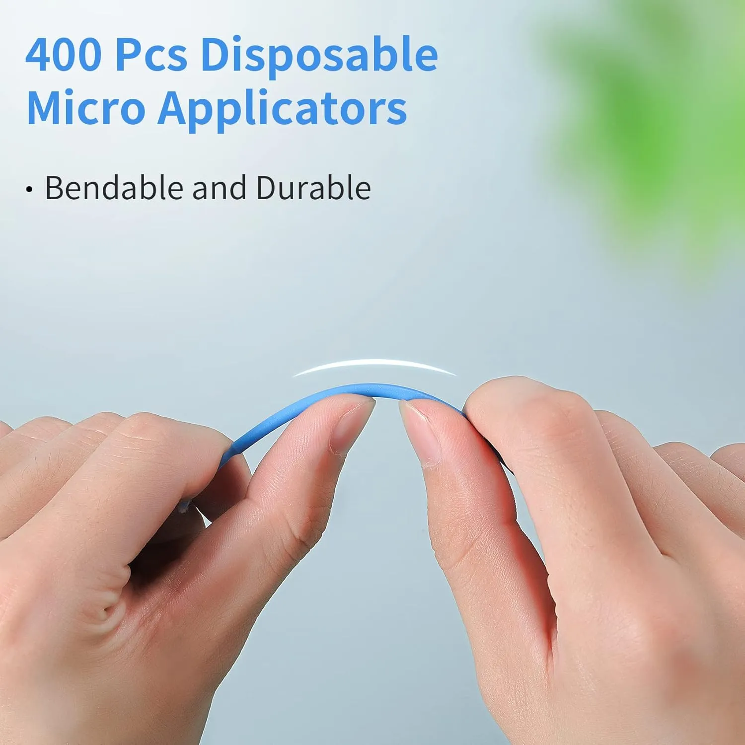 Annhua 400 PCS Disposable Micro Applicators Brush Eyelash Extension Micro Applicators Application Brushes Microfiber Wands for Mascara and Personal Care, Purple