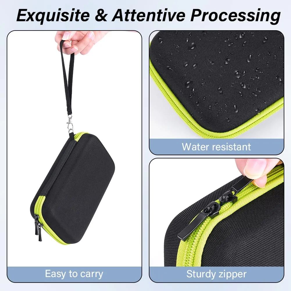 AOGOE Case for Philliips O Blade QP2520/30/70/90, QP2620/30, QP2724, QP2824/30/34, QP6550 Electric Shaver Protective Case, EVA Hard Case Leather with Sponge