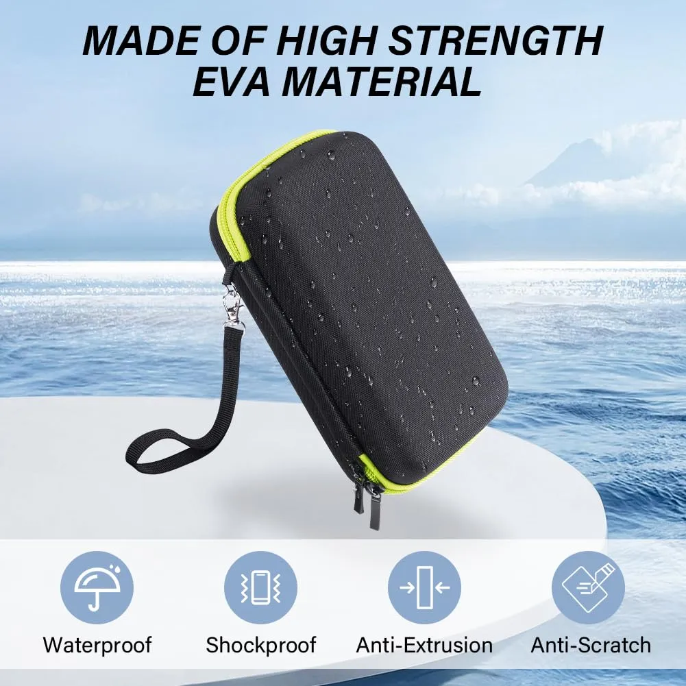 AOGOE Case for Philliips O Blade QP2520/30/70/90, QP2620/30, QP2724, QP2824/30/34, QP6550 Electric Shaver Protective Case, EVA Hard Case Leather with Sponge