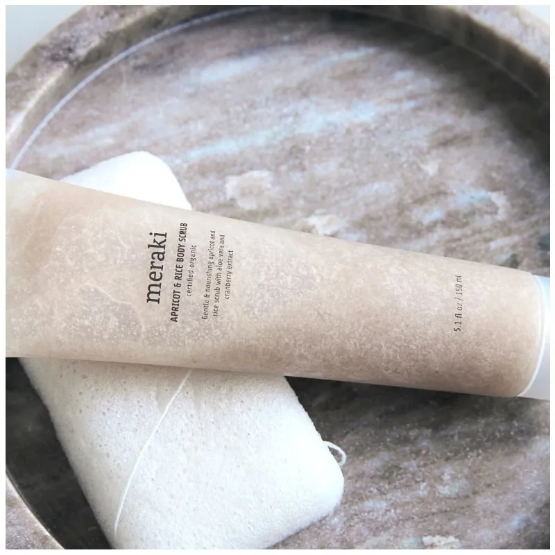 Apricot & Rice Body Scrub - Certified Organic - Meraki