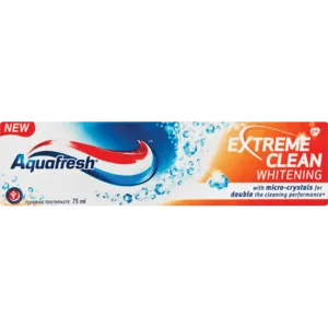 Aquafresh Extreme Clean Whitening Toothpaste 75ml