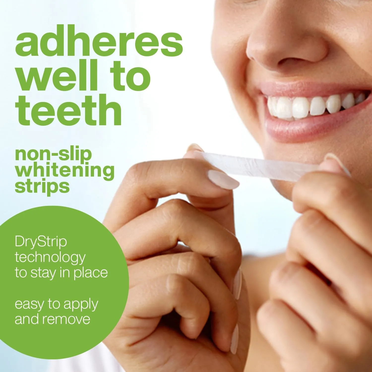 AquaSonic Professional Teeth Whitening Strips - Enamel Safe Teeth Whitening with Hydrogen Peroxide - Easy to Use, Non-Slip, Affordable & Effective (Spearmint) Spearmint