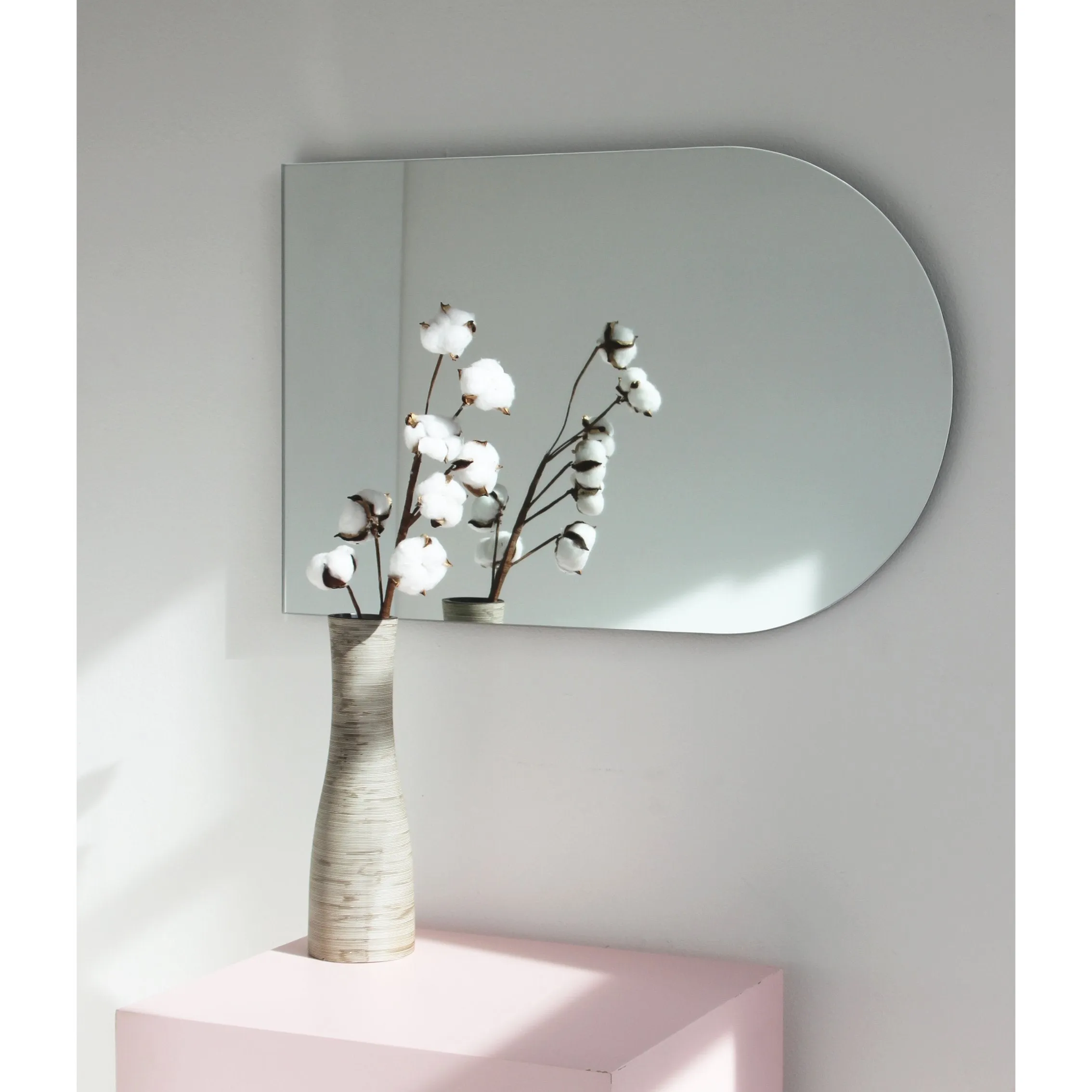 Arcus™ Arch shaped Minimalist Frameless Mirror - 4 hanging positions