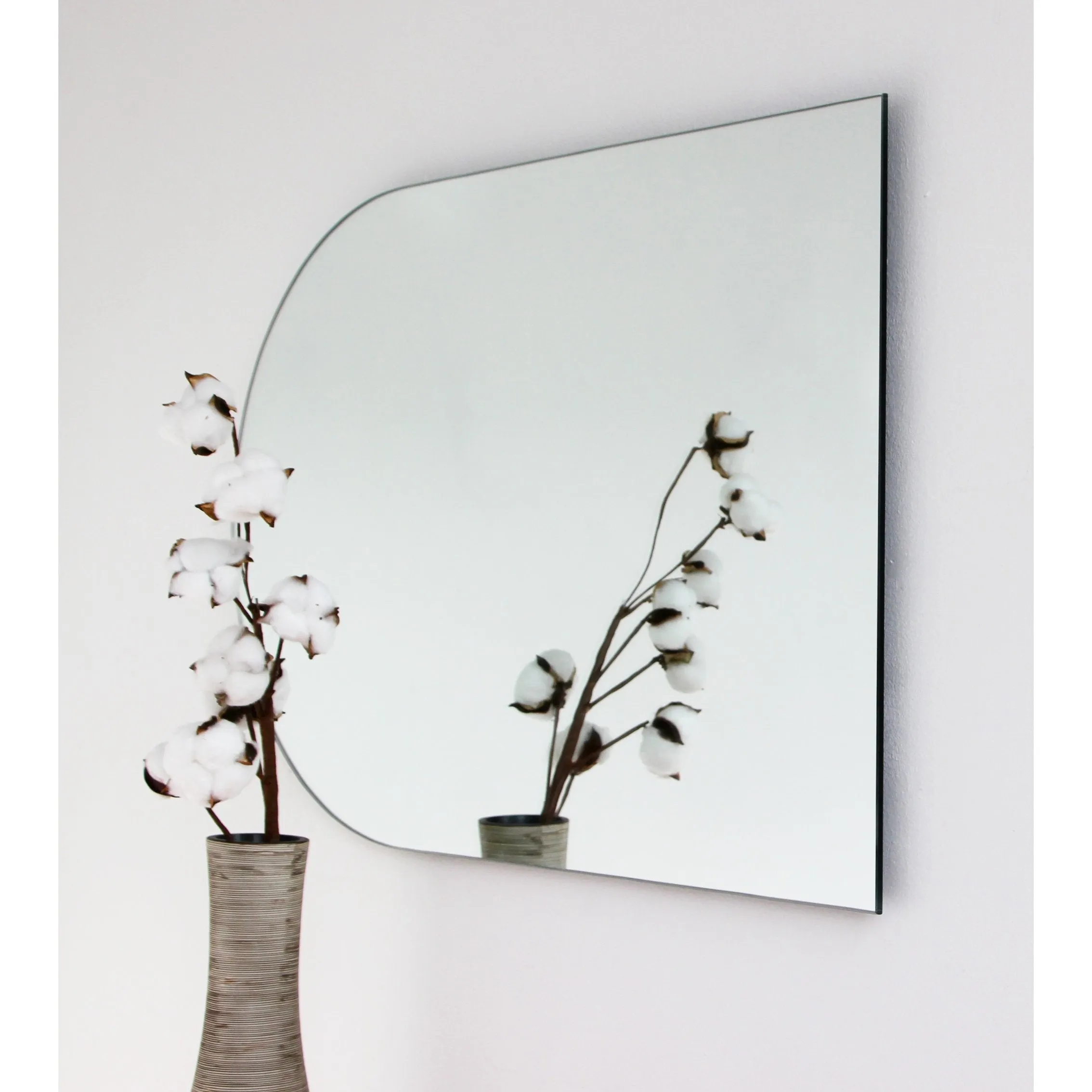 Arcus™ Arch shaped Minimalist Frameless Mirror - 4 hanging positions