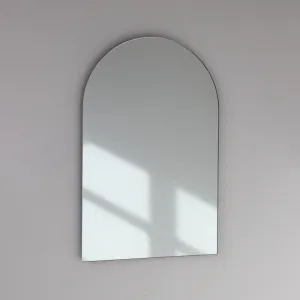Arcus™ Arch shaped Minimalist Frameless Mirror with a Floating Effect, Large