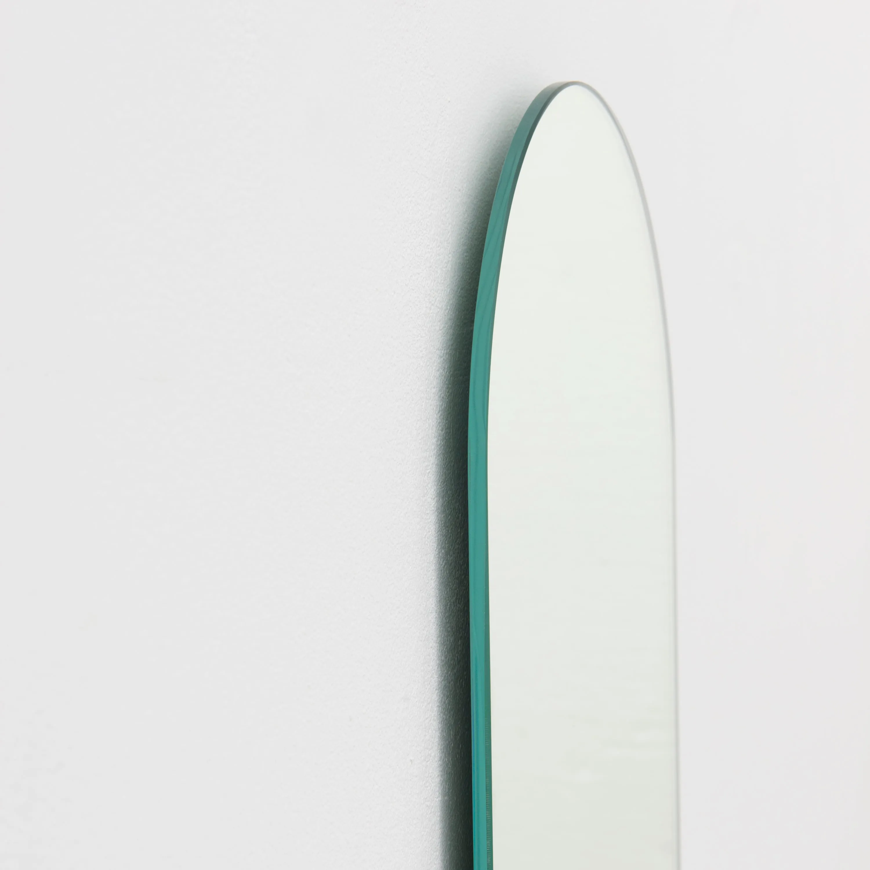 Arcus™ Arch shaped Minimalist Frameless Mirror with a Floating Effect, Large