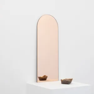 Arcus™ Arch shaped Rose Gold Tinted Contemporary Bespoke Frameless Mirror