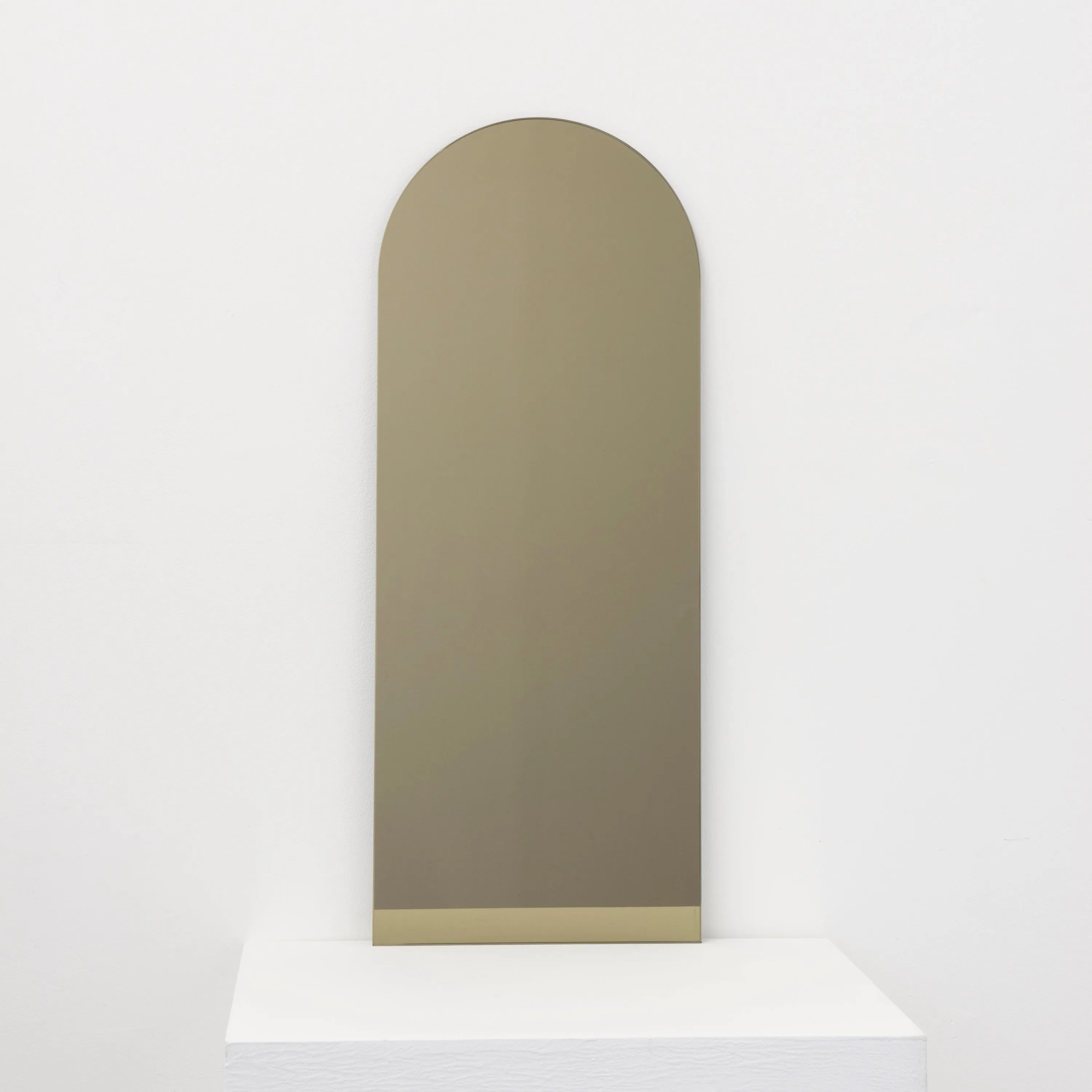 Arcus™ Arched Minimalist Frameless Mirror with a Floating Effect