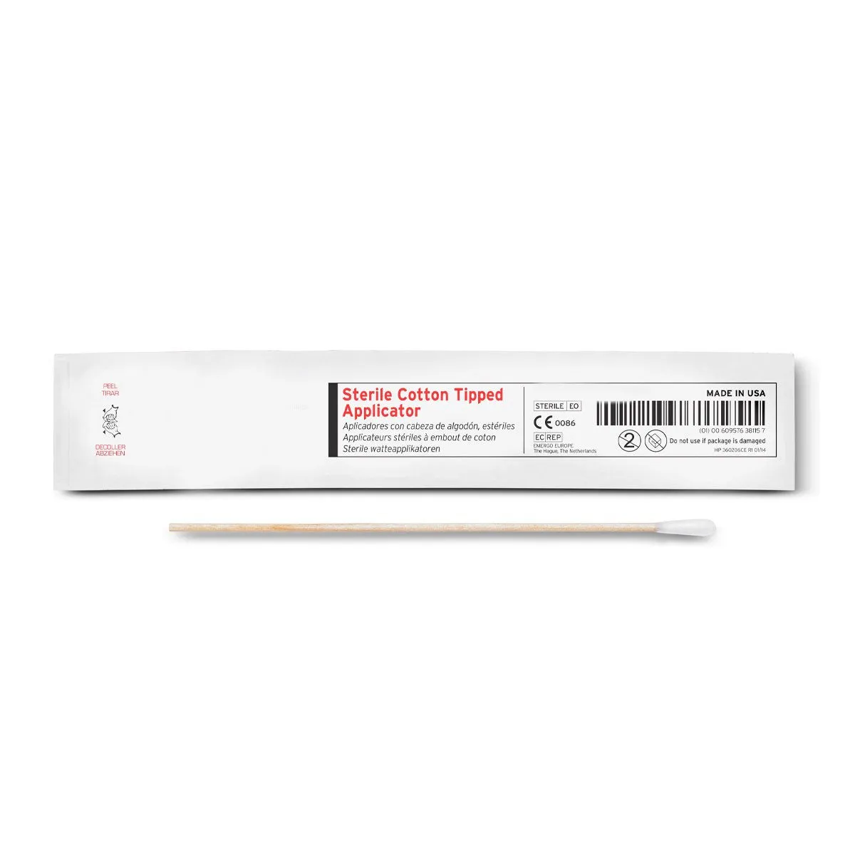 Arrowhead Forensics Sterile DNA Free Cotton Tipped Swab - 6 inches 100/pk