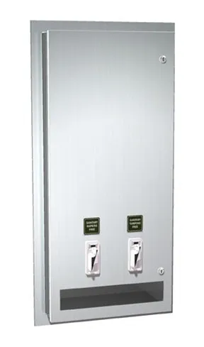 ASI 0464-50  Napkin/Tampon Vendor - 50√Ç¬¢ operation - Recessed