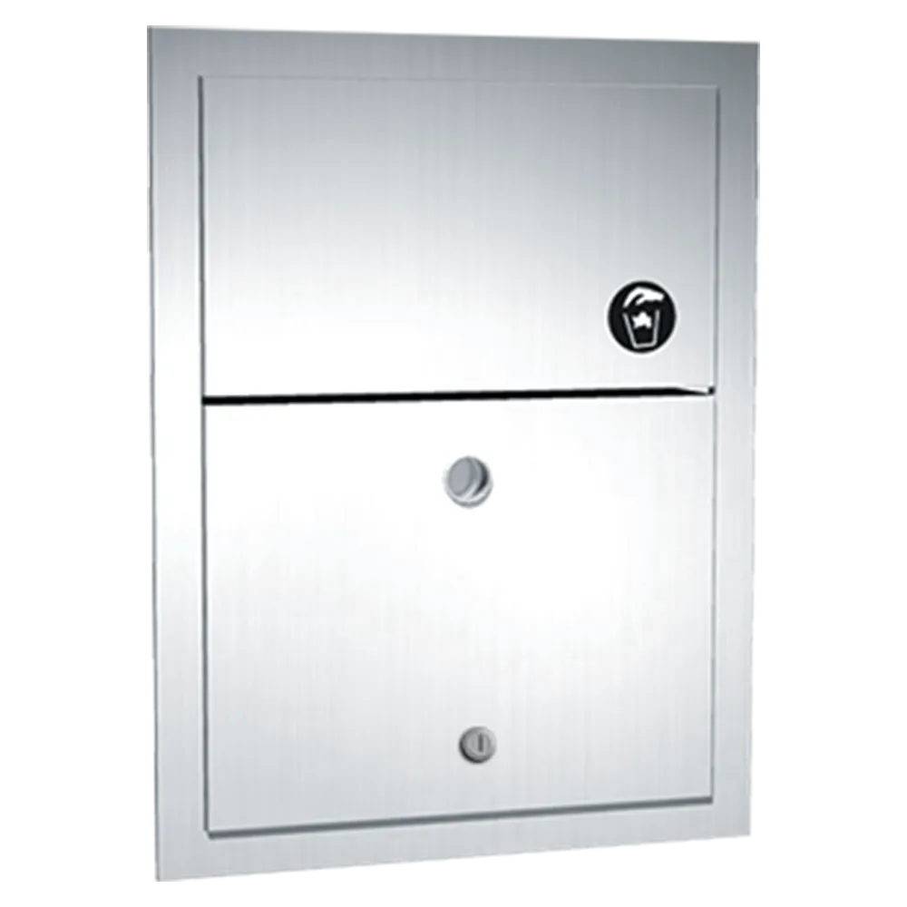 ASI 0473-1 Sanitary Napkin Disposal - Recessed With Lock