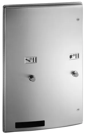 ASI 204684-F Roval™ Recessed Dual Sanitary Napkin And Tampon Dispenser' -F For Free Operation
