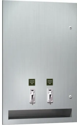 ASI 6468-50 Napkin/Tampon Vendor - 50¢ Operation