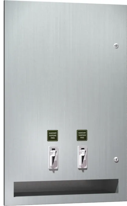 ASI 64684-F Napkin/Tampon Vendor - Free Operation