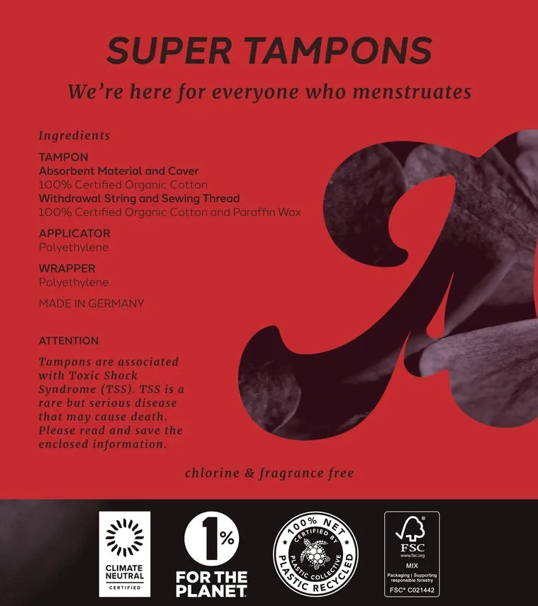 August Super Tampons, 16 ct