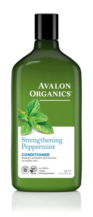 AVALON ORGANICS Strengthening Peooermint Conditioner Renews Strength And Bounce To Brittle Hair بلسم الشعر