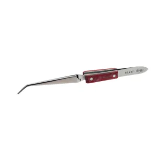 Aven 18417 Curved Fiber Grip Tweezers