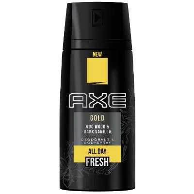 Axe Deodorant Body Spray Gold Oud Wood & Dark Vanilla 150 ml