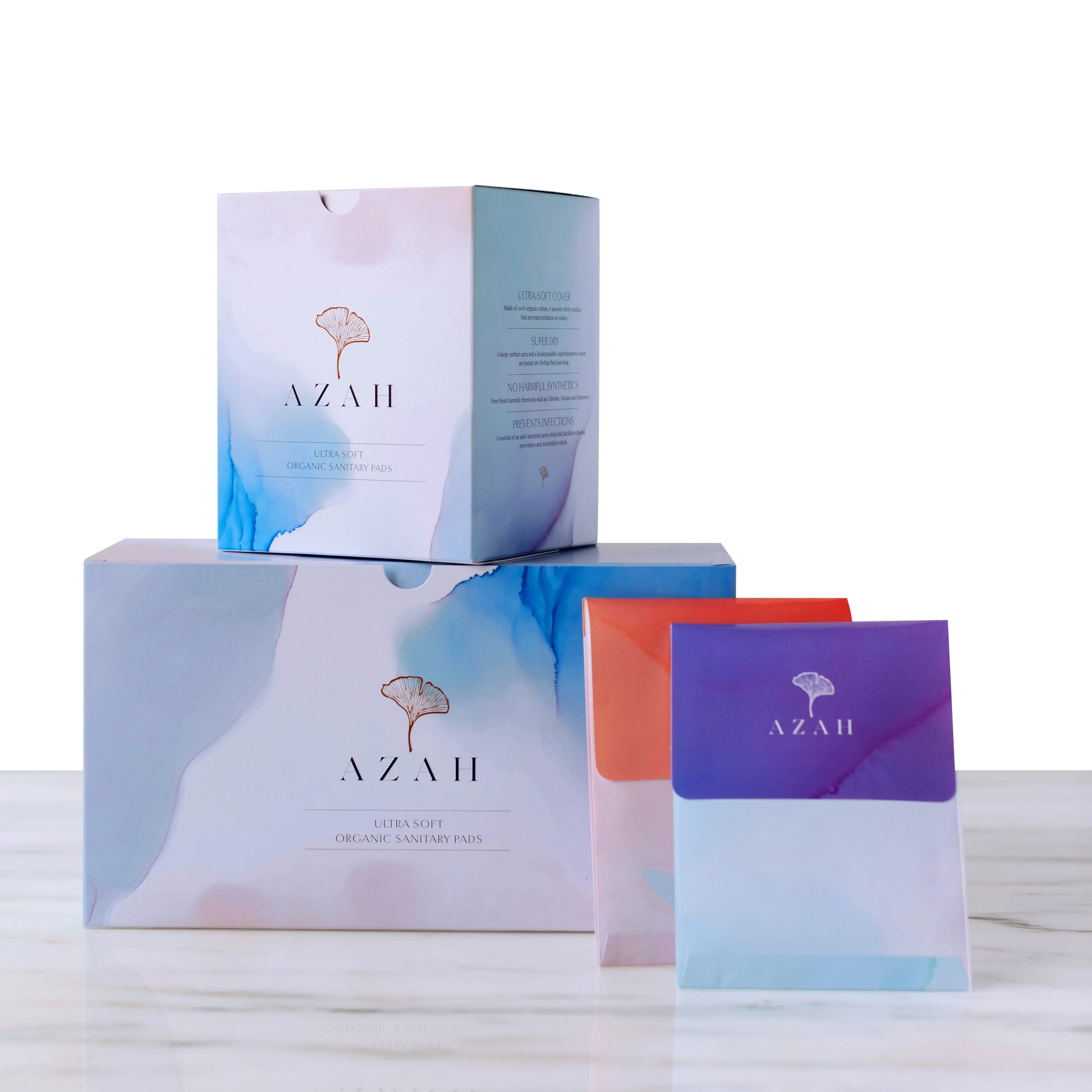 Azah Box of 12 Pads All Regular