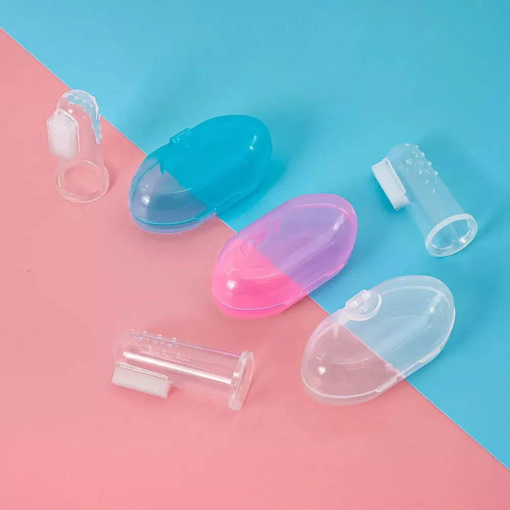 Baby Soft Silicone Doughnut Sensory Toothbrush Tool
