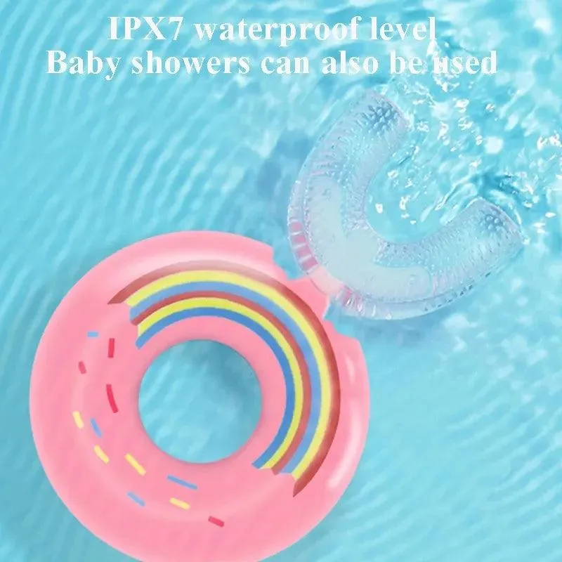Baby Soft Silicone Doughnut Sensory Toothbrush Tool