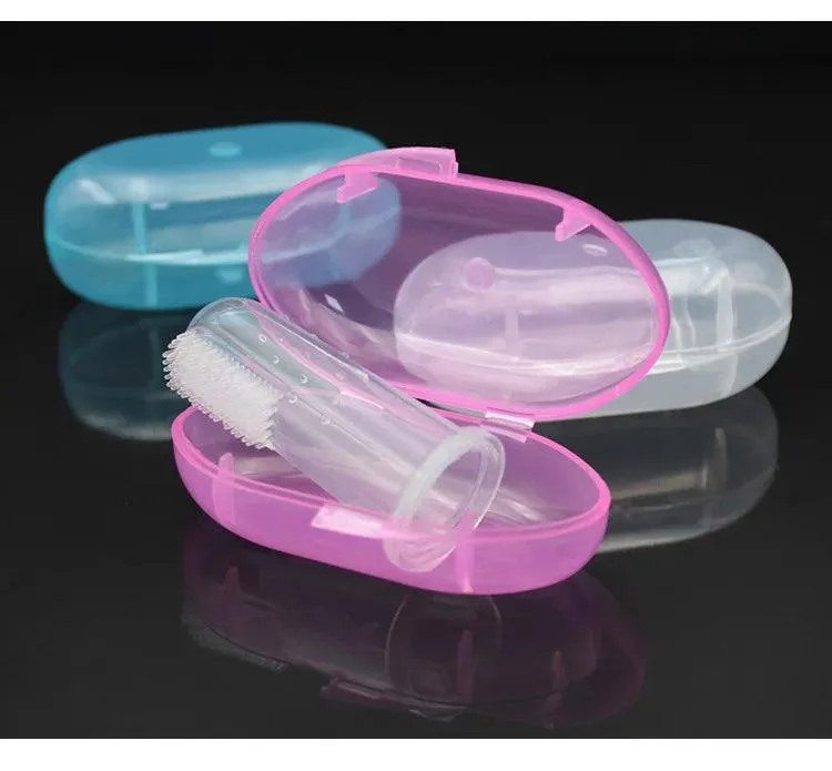 Baby Soft Silicone Doughnut Sensory Toothbrush Tool