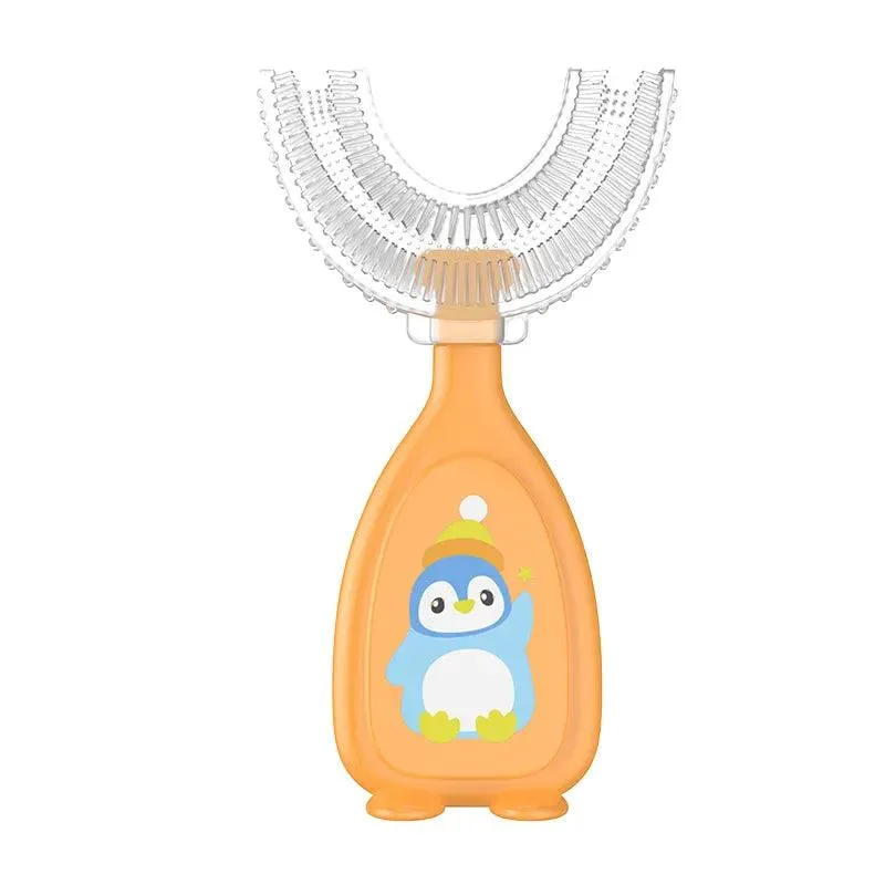 Baby Soft Silicone Doughnut Sensory Toothbrush Tool