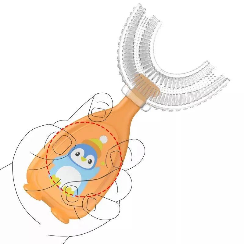 Baby Soft Silicone Doughnut Sensory Toothbrush Tool
