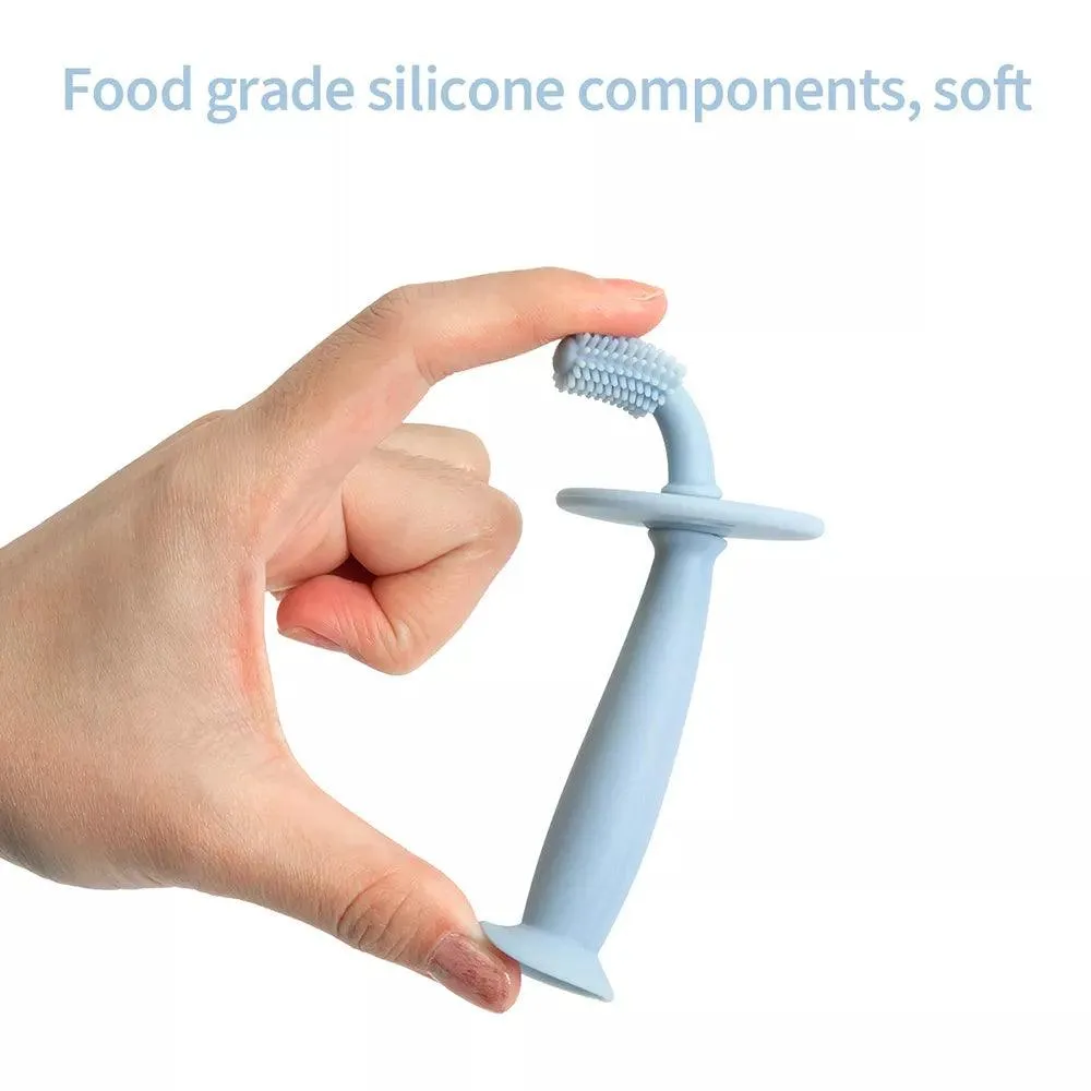 Baby Soft Silicone Doughnut Sensory Toothbrush Tool