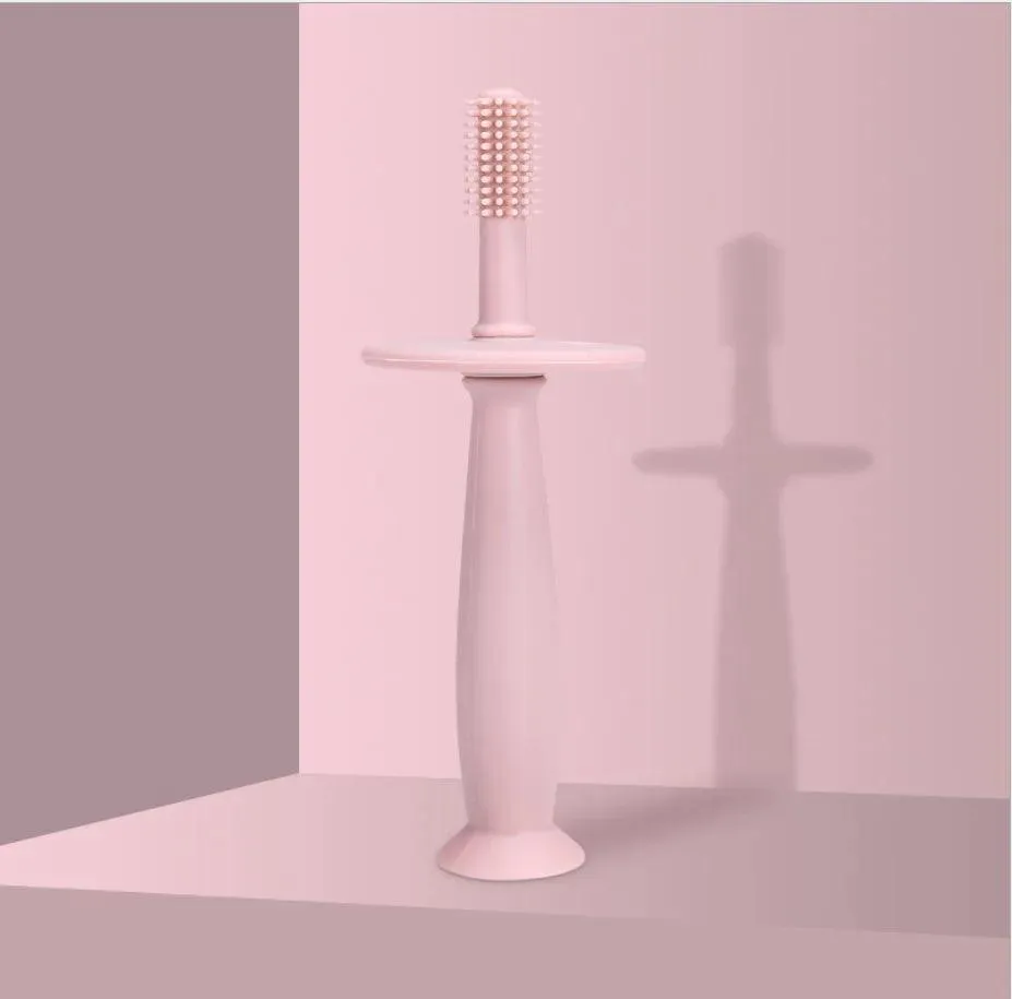 Baby Soft Silicone Doughnut Sensory Toothbrush Tool