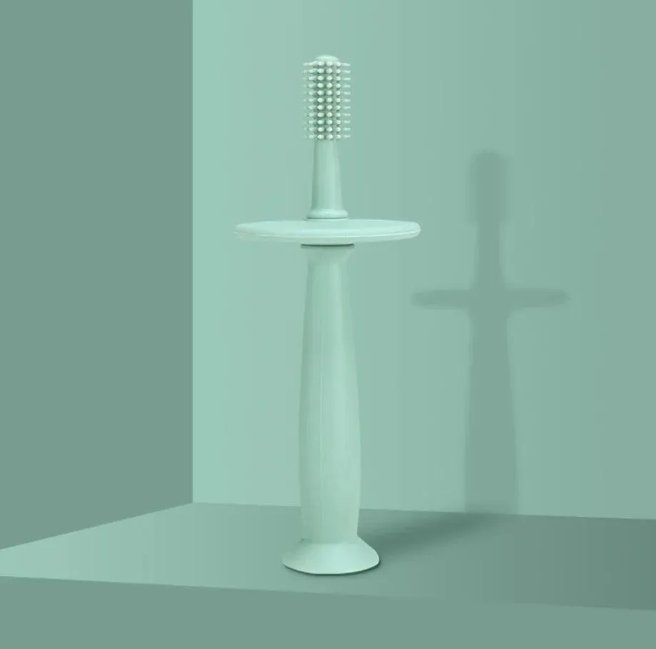 Baby Soft Silicone Doughnut Sensory Toothbrush Tool