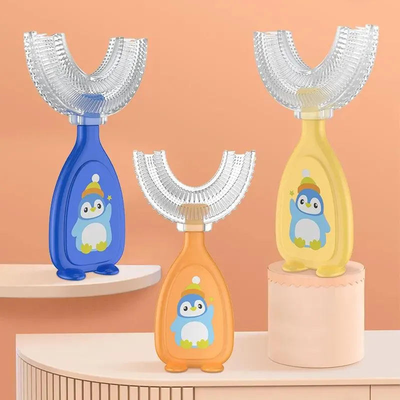 Baby Soft Silicone Doughnut Sensory Toothbrush Tool