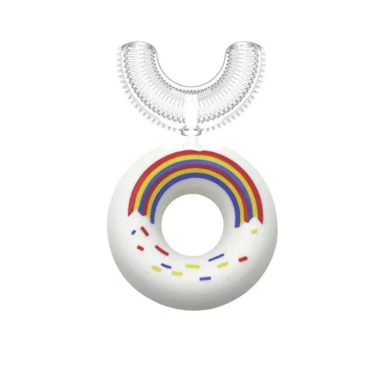 Baby Soft Silicone Doughnut Sensory Toothbrush Tool