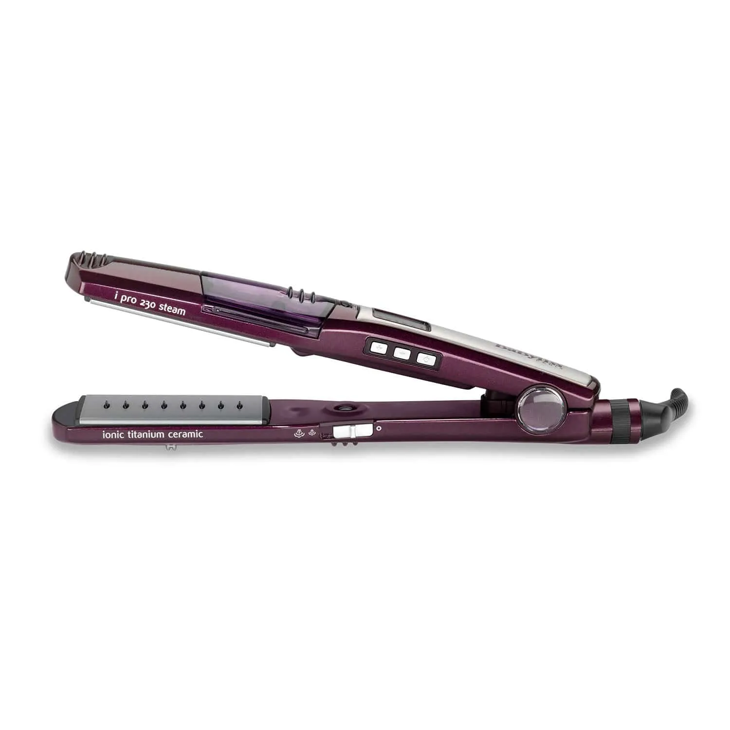 BaByliss I-Pro 230 Steam Straightener Detangle & Retractable Comb