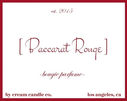 Baccarat Rouge- Perfume Body Spray